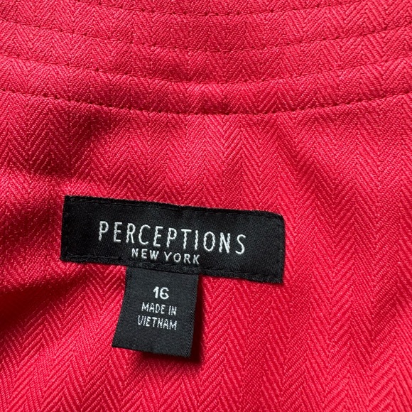 Perceptions Pink Blazer Structured Tailored Design - Picture 2 of 2